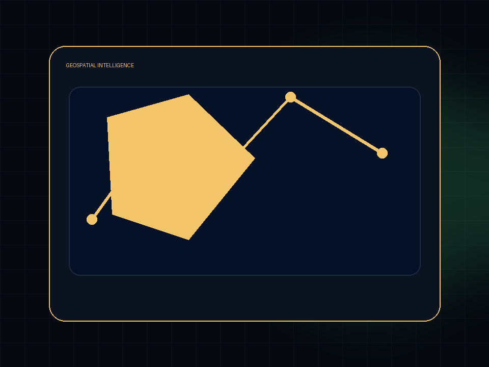 Geospatial intelligence map preview